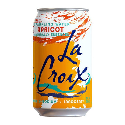 La Croix مياه فوارة بطعم المشمش خالي السعرات الحرارية 355مل