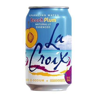 La Croix مياه فوارة بطعم البرقوق خالي السعرات الحرارية 355مل