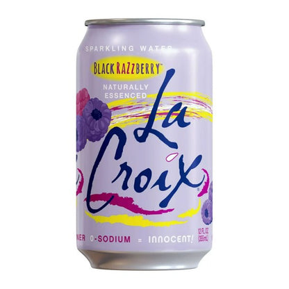 La Croix مياه فوارة بطعم الرازبيري الأسود خالي السعرات الحرارية 355مل