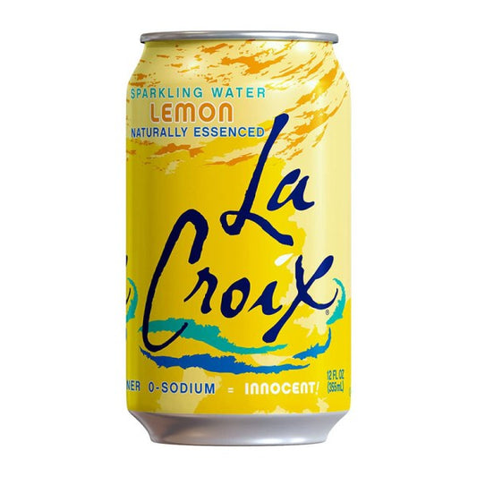 La Croix مياه فوارة بطعم الليمون الفردوسي خالي السعرات الحرارية 355مل