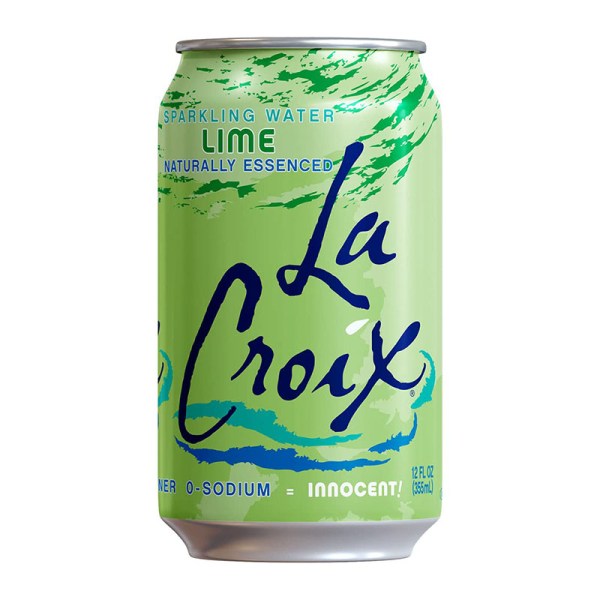 La Croix مياه فوارة بطعم الليمون الأخضر خالي السعرات الحرارية 355مل