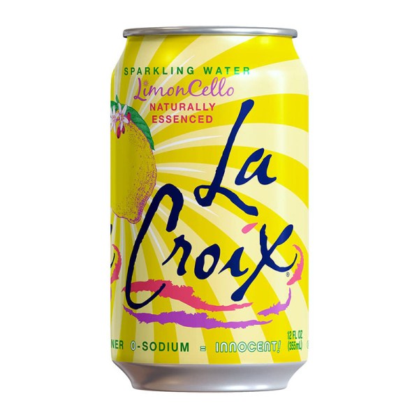 La Croix مياه فوارة بطعم ليمنتشيلو خالي السعرات الحرارية 355مل