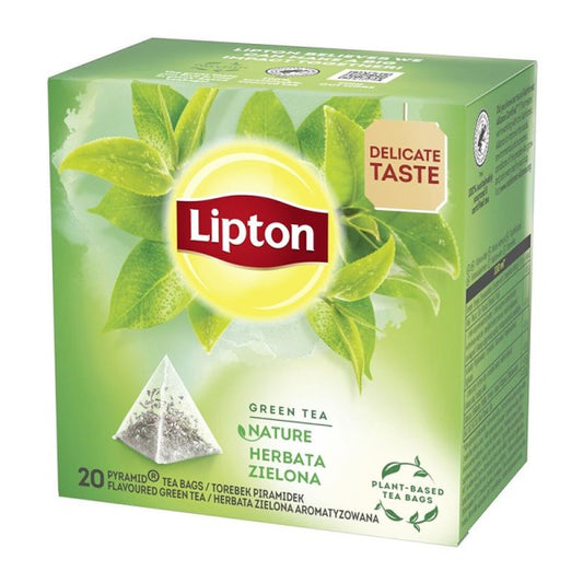 Lipton شاي أخضر سادة 20 كيس 34غ