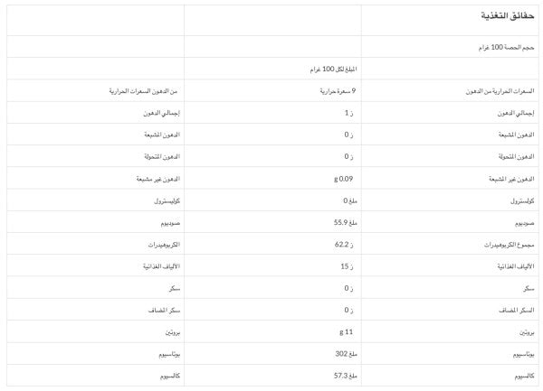 ريف، خبز عالي الألياف ، 8 أرغفة 250غ