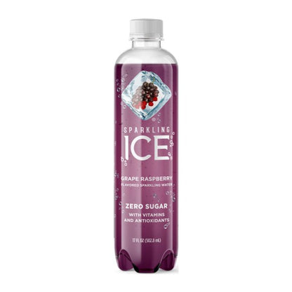 Sparkling Ice مياه فوارة بطعم العنب والرازبيري قليلة السعرات الحرارية 500مل