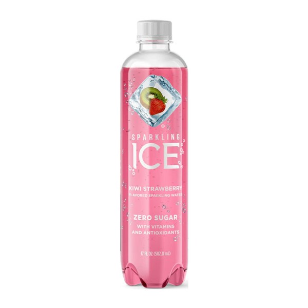 Sparkling Ice مياه فوارة بطعم الكيوي والفراولة الأسمر قليلة السعرات الحرارية 500مل