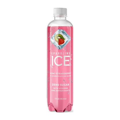 Sparkling Ice مياه فوارة بطعم الكيوي والفراولة الأسمر قليلة السعرات الحرارية 500مل