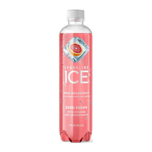 Sparkling Ice مياه فوارة بطعم الجريبفروت الزهري قليلة السعرات الحرارية